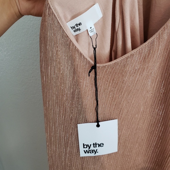 Revolve ; madyson mesh halter dress rose gold m - Picture 7 of 8